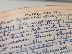 diary entry February 1925