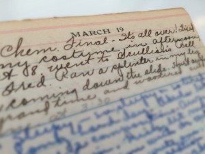 Diary entry 1925